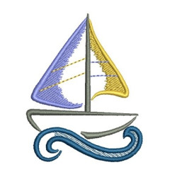 Embroidery Design Toy Boat 8 Cm
