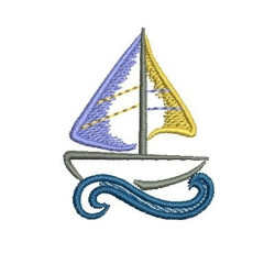 Embroidery Design 5 Cm Boat