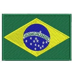 Embroidery Design Brazil 10 Cm With Written
