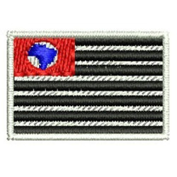 Embroidery Design Flag São Paulo 3 Cm