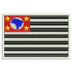 Diseño Para Bordado Bandera De São Paulo 8 Cm