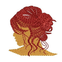 Embroidery Design Female Face