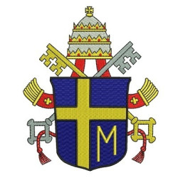 Matriz De Bordado Escudo Papa João Paulo Ii