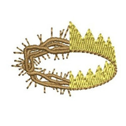 Matriz De Bordado Coroa & Coroa De  Espinhos