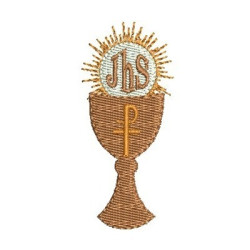 Diseño Para Bordado Cáliz Hostia Consagrada 17