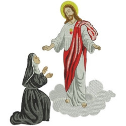 Embroidery Design Jesus And Mary Daisy 3