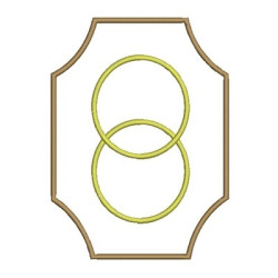 Matriz De Bordado Alianças Na Moldura