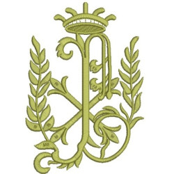 Embroidery Design Big Branch With Crown