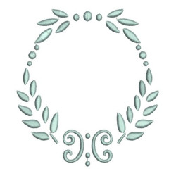 Matriz De Bordado Ramos 12 Cm