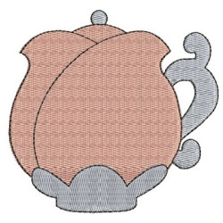 Matriz De Bordado Bule De Flor