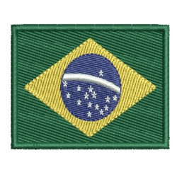 Diseño Para Bordado Brasil 7 Cm