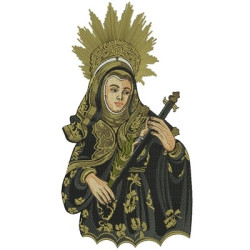 Diseño Para Bordado Santa Rita De Cassia