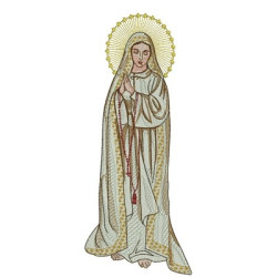 Embroidery Design Our Lady Of Fatima 30 Cm