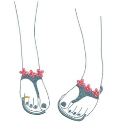 Embroidery Design Feet & Slippers