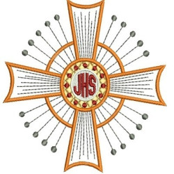 Embroidery Design Jhs Consecrated Host 12
