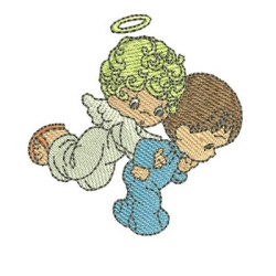 Embroidery Design Guardian Angel 7 Cm