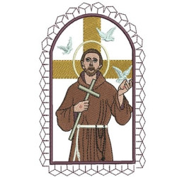 Matriz De Bordado São Francisco De Assis 14 Cm