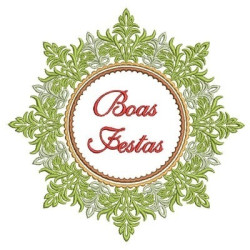 Matriz De Bordado Guirlanda Boas Festas 5