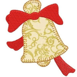 Diseño Para Bordado Campana De Navidad Utiliza