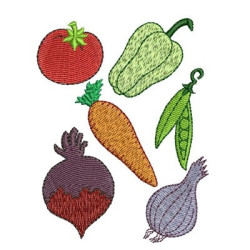 Embroidery Design Vegetables