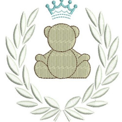 BRANCH WITH BEAR AND CROWN