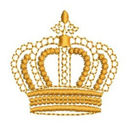 Embroidery Design Crown 4 Cm