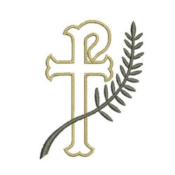 Embroidery Design Cross With Ramos