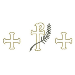 Diseño Para Bordado Cruz Con Sucursales