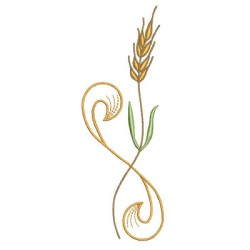 Embroidery Design Wheat 7