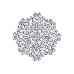 Embroidery Design Floral 4 Cm