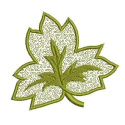 Matriz De Bordado Folhagem