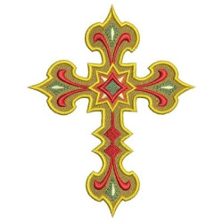 Matriz De Bordado Cruz 15 Cm