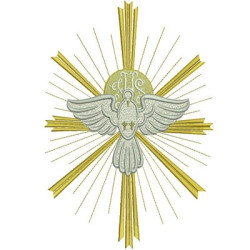 Embroidery Design Divine Holy Ghost 25 Cm
