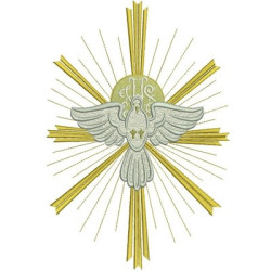 Diseño Para Bordado Espíritu Santo Divina 20 Cm