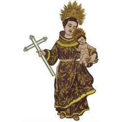 Matriz De Bordado Santo Antônio 20 Cm