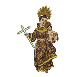 Matriz De Bordado Santo Antônio 15 Cm