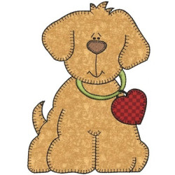 Diseño Para Bordado Perro Grandre Aplicación 2