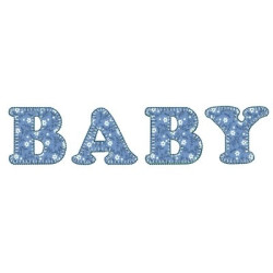 BABY LYRICS APPLIQUE