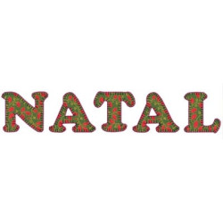 NATAL LETRAS PATCHCOLAGEM