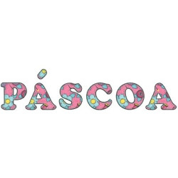 PÁSCOA LETRAS PATCHCOLAGEM