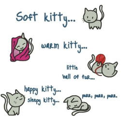 Matriz De Bordado Soft Kitty