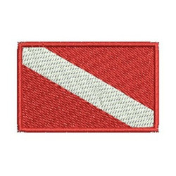 Embroidery Design Dive Flag
