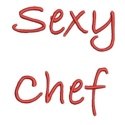 Matriz De Bordado Sexy Chef