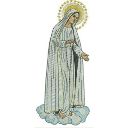 Matriz De Bordado Nossa Senhora De Fátima 21 Cm
