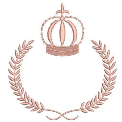 Diseño Para Bordado Ramos Con La Corona 17