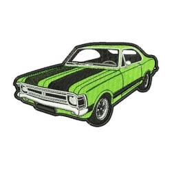 Embroidery Design Classic Car With Outline 15