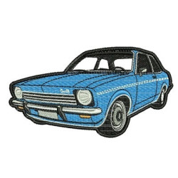 Embroidery Design Contoured Car