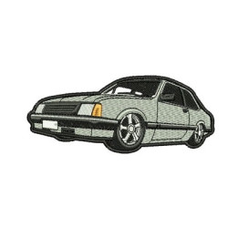 Diseño Para Bordado Coche Viejo Contorneado