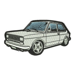 Embroidery Design Vintage Car With Outline
