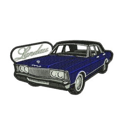Embroidery Design Classic Contoured Car